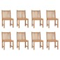 vidaXL Gartenstühle 8 Stk. mit Kissen Massivholz Teak vidaXL Gartenstühle 8 Stk. mit Kissen Massivholz Teak