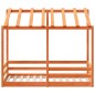 vidaXL Kinderbett mit Dach Wachsbraun 70x140 cm Massivholz Kiefer vidaXL Kinderbett mit Dach Wachsbraun 70x140 cm Massivholz Kiefer