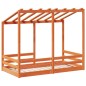 vidaXL Kinderbett mit Dach Wachsbraun 70x140 cm Massivholz Kiefer vidaXL Kinderbett mit Dach Wachsbraun 70x140 cm Massivholz Kiefer