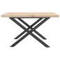 vidaXL Couchtisch X-Gestell 70x70x40,5cm Massivholz Kiefer & Gusseisen vidaXL Couchtisch X-Gestell 70x70x40,5cm Massivholz Kiefer & Gusseisen