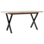 vidaXL Couchtisch X-Gestell 100x50x45,5 cm Massivholz Kiefer Gusseisen vidaXL Couchtisch X-Gestell 100x50x45,5 cm Massivholz Kiefer Gusseisen