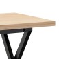 vidaXL Couchtisch X-Gestell 100x50x45,5 cm Massivholz Kiefer Gusseisen vidaXL Couchtisch X-Gestell 100x50x45,5 cm Massivholz Kiefer Gusseisen