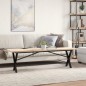 vidaXL Couchtisch X-Gestell 160x40x45,5 cm Massivholz Kiefer Gusseisen vidaXL Couchtisch X-Gestell 160x40x45,5 cm Massivholz Kiefer Gusseisen