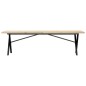 vidaXL Couchtisch X-Gestell 160x40x45,5 cm Massivholz Kiefer Gusseisen vidaXL Couchtisch X-Gestell 160x40x45,5 cm Massivholz Kiefer Gusseisen