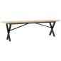 vidaXL Couchtisch X-Gestell 160x40x45,5 cm Massivholz Kiefer Gusseisen vidaXL Couchtisch X-Gestell 160x40x45,5 cm Massivholz Kiefer Gusseisen