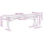 vidaXL Couchtisch X-Gestell 160x40x45,5 cm Massivholz Kiefer Gusseisen vidaXL Couchtisch X-Gestell 160x40x45,5 cm Massivholz Kiefer Gusseisen