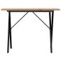 vidaXL Esstisch X-Gestell 100x50x75,5 cm Massivholz Kiefer & Gusseisen vidaXL Esstisch X-Gestell 100x50x75,5 cm Massivholz Kiefer & Gusseisen