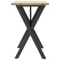 vidaXL Esstisch X-Gestell 100x50x75,5 cm Massivholz Kiefer & Gusseisen vidaXL Esstisch X-Gestell 100x50x75,5 cm Massivholz Kiefer & Gusseisen