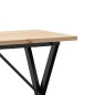 vidaXL Esstisch X-Gestell 100x50x75,5 cm Massivholz Kiefer & Gusseisen vidaXL Esstisch X-Gestell 100x50x75,5 cm Massivholz Kiefer & Gusseisen