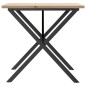 vidaXL Esstisch X-Gestell 80x80x75,5 cm Massivholz Kiefer & Gusseisen vidaXL Esstisch X-Gestell 80x80x75,5 cm Massivholz Kiefer & Gusseisen