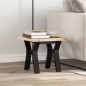 vidaXL Couchtisch Y-Gestell 40x40x35,5 Massivholz Kiefer und Gusseisen vidaXL Couchtisch Y-Gestell 40x40x35,5 Massivholz Kiefer und Gusseisen