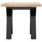vidaXL Couchtisch Y-Gestell 40x40x35,5 Massivholz Kiefer und Gusseisen vidaXL Couchtisch Y-Gestell 40x40x35,5 Massivholz Kiefer und Gusseisen