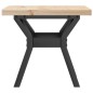 vidaXL Couchtisch Y-Gestell 40x40x35,5 Massivholz Kiefer und Gusseisen vidaXL Couchtisch Y-Gestell 40x40x35,5 Massivholz Kiefer und Gusseisen