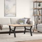 vidaXL Couchtisch Y-Gestell 90x90x45,5cm Massivholz Kiefer & Gusseisen vidaXL Couchtisch Y-Gestell 90x90x45,5cm Massivholz Kiefer & Gusseisen