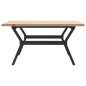 vidaXL Couchtisch Y-Gestell 90x90x45,5cm Massivholz Kiefer & Gusseisen vidaXL Couchtisch Y-Gestell 90x90x45,5cm Massivholz Kiefer & Gusseisen