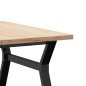 vidaXL Couchtisch Y-Gestell 90x90x45,5cm Massivholz Kiefer & Gusseisen vidaXL Couchtisch Y-Gestell 90x90x45,5cm Massivholz Kiefer & Gusseisen
