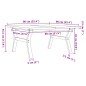 vidaXL Couchtisch Y-Gestell 90x90x45,5cm Massivholz Kiefer & Gusseisen vidaXL Couchtisch Y-Gestell 90x90x45,5cm Massivholz Kiefer & Gusseisen