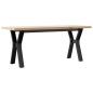 vidaXL Couchtisch Y-Gestell 110x40x45,5 cm Massivholz Kiefer Gusseisen vidaXL Couchtisch Y-Gestell 110x40x45,5 cm Massivholz Kiefer Gusseisen