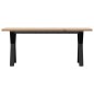 vidaXL Couchtisch Y-Gestell 110x40x45,5 cm Massivholz Kiefer Gusseisen vidaXL Couchtisch Y-Gestell 110x40x45,5 cm Massivholz Kiefer Gusseisen