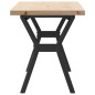 vidaXL Couchtisch Y-Gestell 110x40x45,5 cm Massivholz Kiefer Gusseisen vidaXL Couchtisch Y-Gestell 110x40x45,5 cm Massivholz Kiefer Gusseisen