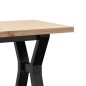 vidaXL Couchtisch Y-Gestell 110x40x45,5 cm Massivholz Kiefer Gusseisen vidaXL Couchtisch Y-Gestell 110x40x45,5 cm Massivholz Kiefer Gusseisen