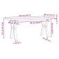 vidaXL Couchtisch Y-Gestell 110x40x45,5 cm Massivholz Kiefer Gusseisen vidaXL Couchtisch Y-Gestell 110x40x45,5 cm Massivholz Kiefer Gusseisen