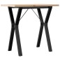 vidaXL Esstisch Y-Gestell 80x50x75,5 cm Massivholz Kiefer & Gusseisen vidaXL Esstisch Y-Gestell 80x50x75,5 cm Massivholz Kiefer & Gusseisen