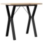 vidaXL Esstisch Y-Gestell 80x50x75,5 cm Massivholz Kiefer & Gusseisen vidaXL Esstisch Y-Gestell 80x50x75,5 cm Massivholz Kiefer & Gusseisen