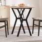 vidaXL Esstisch Y-Gestell 60x60x75,5cm Massivholz Kiefer und Gusseisen vidaXL Esstisch Y-Gestell 60x60x75,5cm Massivholz Kiefer und Gusseisen