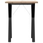 vidaXL Esstisch Y-Gestell 60x60x75,5cm Massivholz Kiefer und Gusseisen vidaXL Esstisch Y-Gestell 60x60x75,5cm Massivholz Kiefer und Gusseisen