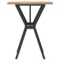 vidaXL Esstisch Y-Gestell 60x60x75,5cm Massivholz Kiefer und Gusseisen vidaXL Esstisch Y-Gestell 60x60x75,5cm Massivholz Kiefer und Gusseisen