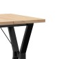 vidaXL Esstisch Y-Gestell 60x60x75,5cm Massivholz Kiefer und Gusseisen vidaXL Esstisch Y-Gestell 60x60x75,5cm Massivholz Kiefer und Gusseisen