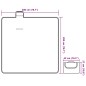 vidaXL Picknickdecke Faltbar Blau und Weiß Gestreift 200x200 cm Samt vidaXL Picknickdecke Faltbar Blau und Weiß Gestreift 200x200 cm Samt
