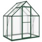 vidaXL Gewächshaus mit Fundamentrahmen Grün 169x114x195 cm Aluminimum vidaXL Gewächshaus mit Fundamentrahmen Grün 169x114x195 cm Aluminimum