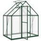 vidaXL Gewächshaus mit Fundamentrahmen Grün 169x114x195 cm Aluminimum vidaXL Gewächshaus mit Fundamentrahmen Grün 169x114x195 cm Aluminimum