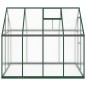 vidaXL Gewächshaus mit Fundamentrahmen Grün 224x169x195 cm Aluminimum vidaXL Gewächshaus mit Fundamentrahmen Grün 224x169x195 cm Aluminimum