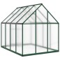 vidaXL Gewächshaus mit Fundamentrahmen Grün 224x169x195 cm Aluminimum vidaXL Gewächshaus mit Fundamentrahmen Grün 224x169x195 cm Aluminimum
