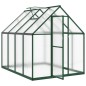 vidaXL Gewächshaus mit Fundamentrahmen Grün 224x169x195 cm Aluminimum vidaXL Gewächshaus mit Fundamentrahmen Grün 224x169x195 cm Aluminimum