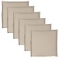 vidaXL Garten-Sitzkissen 6 Stk. Taupe 45x45x2 cm Quadratisch vidaXL Garten-Sitzkissen 6 Stk. Taupe 45x45x2 cm Quadratisch