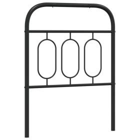 vidaXL Kopfteil Metall Schwarz 75 cm