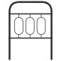 vidaXL Kopfteil Metall Schwarz 75 cm