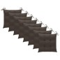 Stapelbare Gartenstühle mit Kissen 8 Stk. Massivholz Teak Stapelbare Gartenstühle mit Kissen 8 Stk. Massivholz Teak