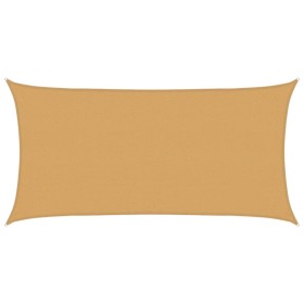 vidaXL Sonnensegel 160 g/m² Rechteckig Sandfarben 2,5x5 m HDPE