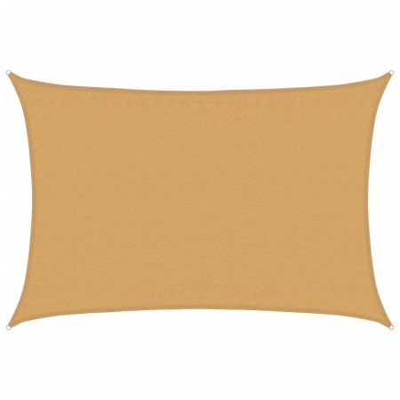 vidaXL Sonnensegel 160 g/m² Rechteckig Sandfarben 3,5x5 m HDPE