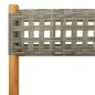 vidaXL 3-tlg. Bistro-Set Grau Poly Rattan und Massivholz vidaXL 3-tlg. Bistro-Set Grau Poly Rattan und Massivholz