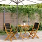 vidaXL 3-tlg. Bistro-Set Schwarz Polypropylen und Massivholz vidaXL 3-tlg. Bistro-Set Schwarz Polypropylen und Massivholz