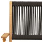 vidaXL 3-tlg. Bistro-Set Schwarz Polypropylen und Massivholz vidaXL 3-tlg. Bistro-Set Schwarz Polypropylen und Massivholz