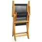 vidaXL 3-tlg. Bistro-Set Schwarz Polypropylen und Massivholz vidaXL 3-tlg. Bistro-Set Schwarz Polypropylen und Massivholz