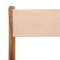 vidaXL 3-tlg. Bistro-Set Beige Stoff und Massivholz vidaXL 3-tlg. Bistro-Set Beige Stoff und Massivholz