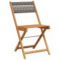 vidaXL 3-tlg. Bistro-Set Grau Polypropylen und Massivholz vidaXL 3-tlg. Bistro-Set Grau Polypropylen und Massivholz